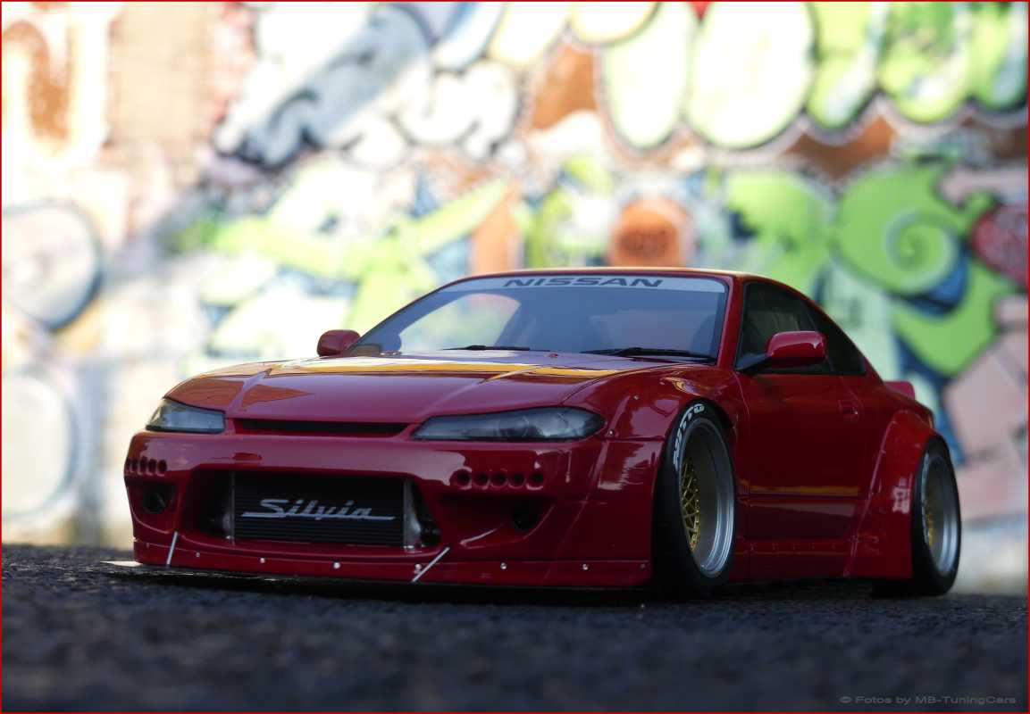 1:18 Nissan Silva S15 RocketBunny Breitbau 2014 Clean Optik + OVP